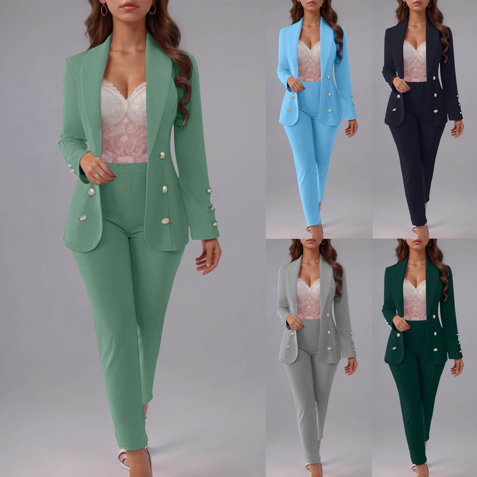 Button Slim Lapel Cardigan Graceful Suit Jacket