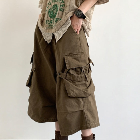 Solid Color Casual Pants Maillard Outdoor Shorts