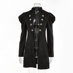 Double Breasted Suede Suit Waist-tight Commuting Elegant Large Coat