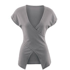 Deep V-neck Low Cut Slim-fit Casual Coat